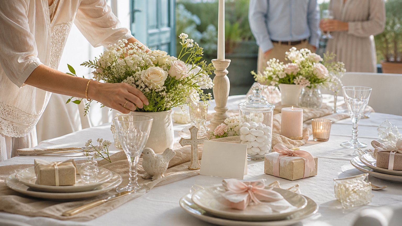 Illustration — Décoration baptême : idées douces pour une fête familiale