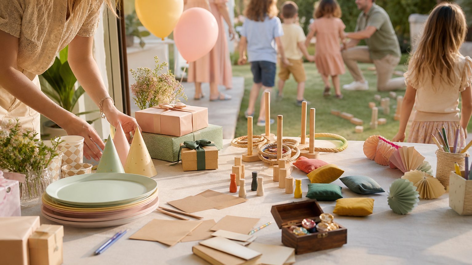 Illustration — Jeux pour anniversaire enfant : idées par âge et par espace