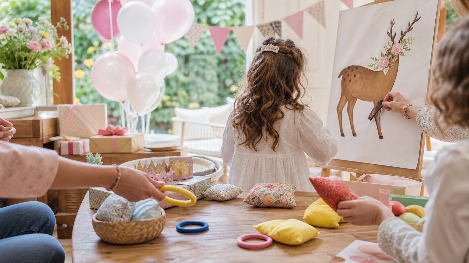 Illustration — Idées de jeux anniversaire enfant 5 ans : simples et joyeux