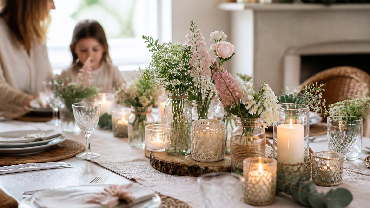 Illustration — Centre de table fait maison : inspirations économiques et chic