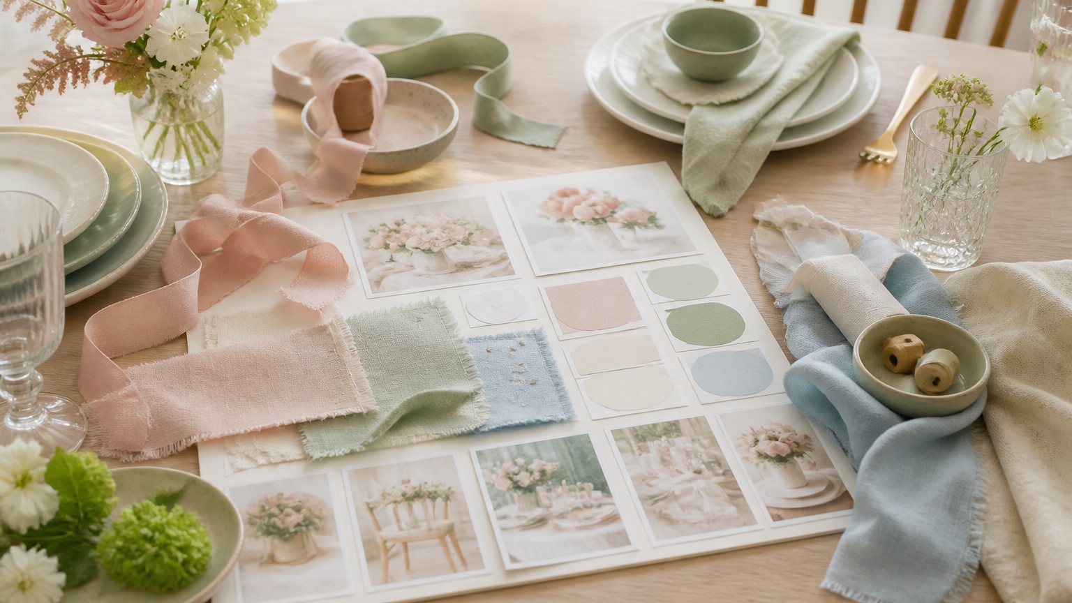 Illustration — Palette couleur décoration : choisir une harmonie pour une fête