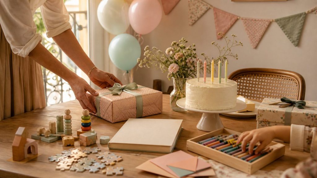 Illustration de Cadeau anniversaire enfant 5 ans : idées malines et accessibles