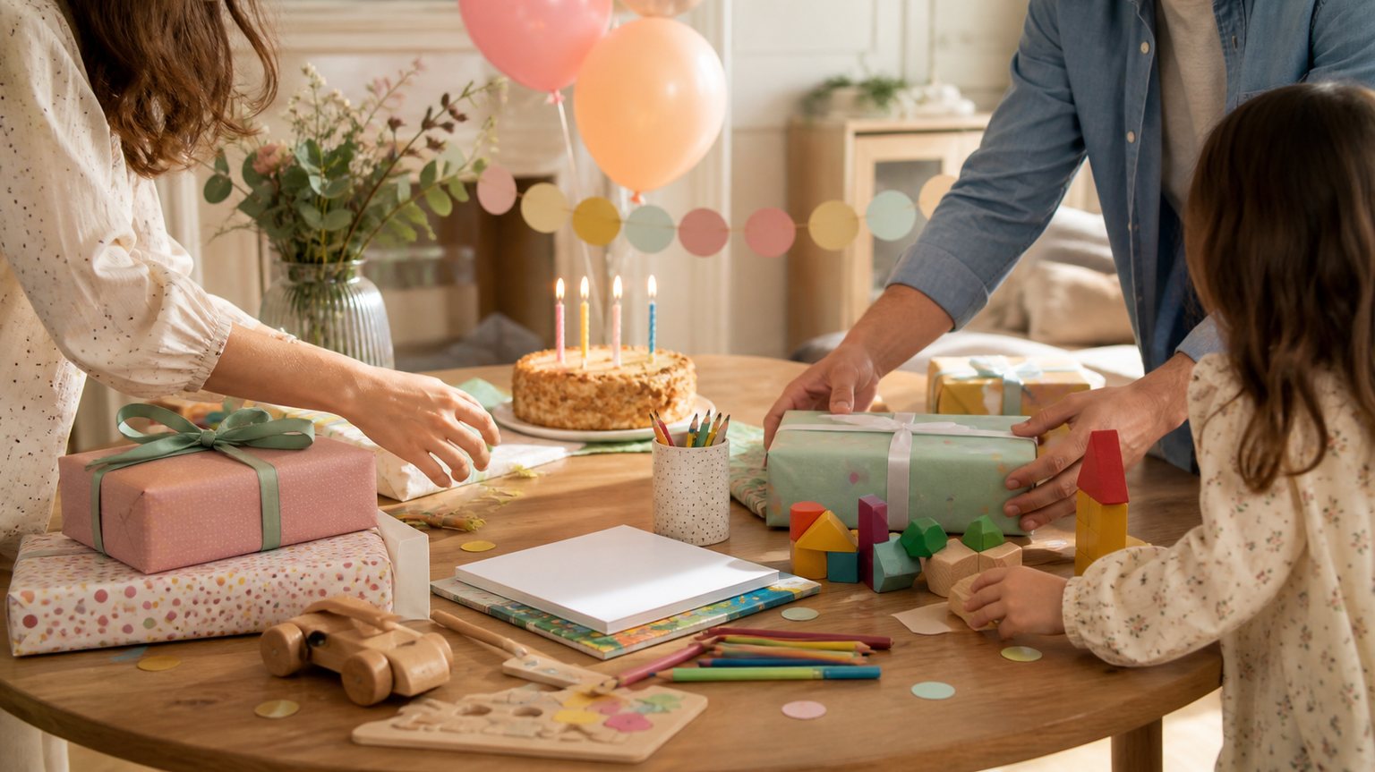 Illustration — Cadeau anniversaire enfant 5 ans : idées malines et accessibles
