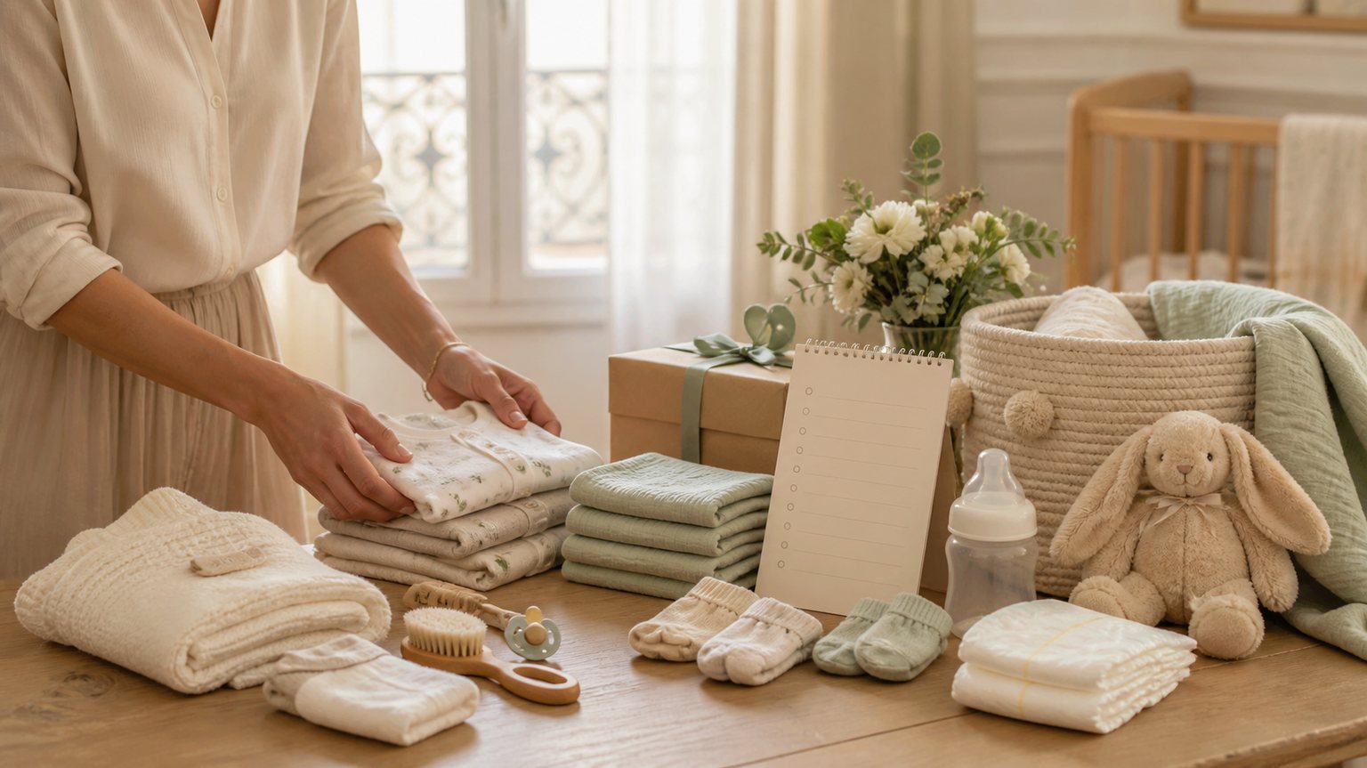 Illustration — Checklist liste de naissance : les vrais essentiels utiles